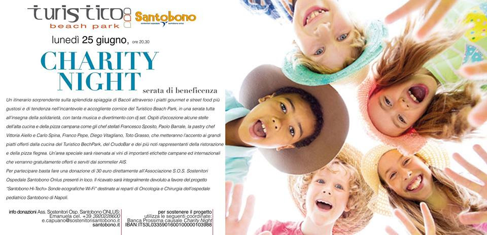 25 Giugno, Ritorna Charity Night per Il Santobono al LidoTuristicoBeachPark @ Turistico
